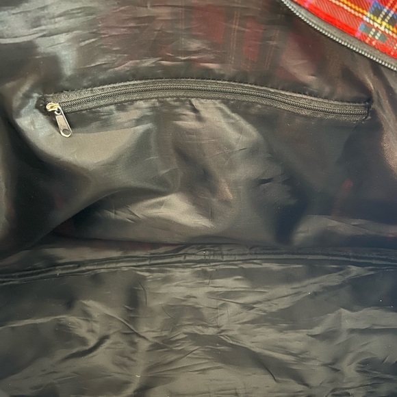 DISNEY POOH Vintage Tartan Plaid Tote Travel Bag - Picture 7 of 12